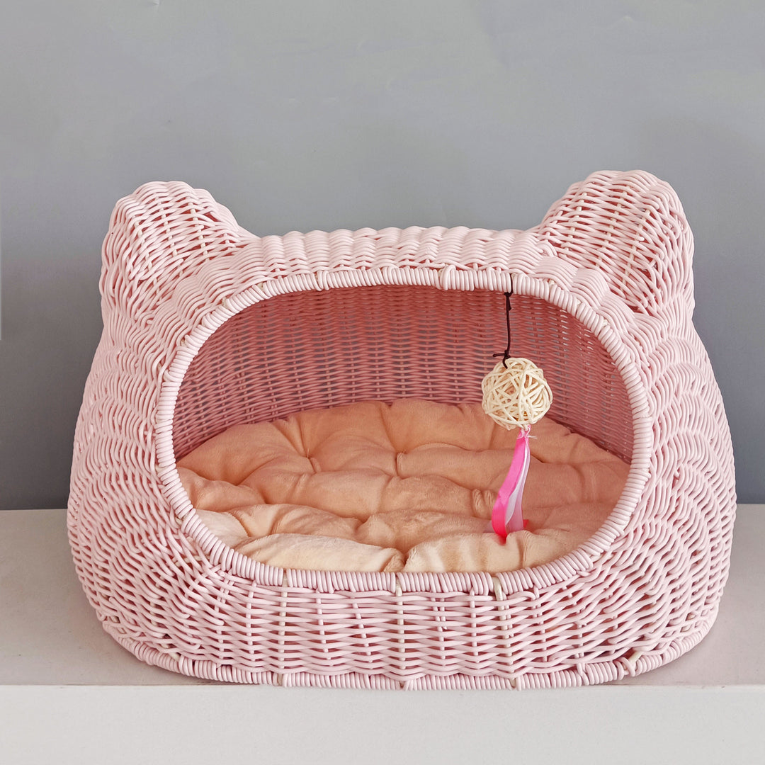 Cozy cat basket with ear design Stornfield