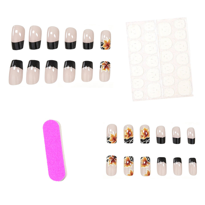 Autumn-Themed Floral Nail Art Stornfield