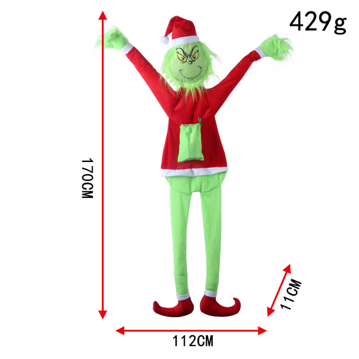Decorative Santa Claus door decoration with lights