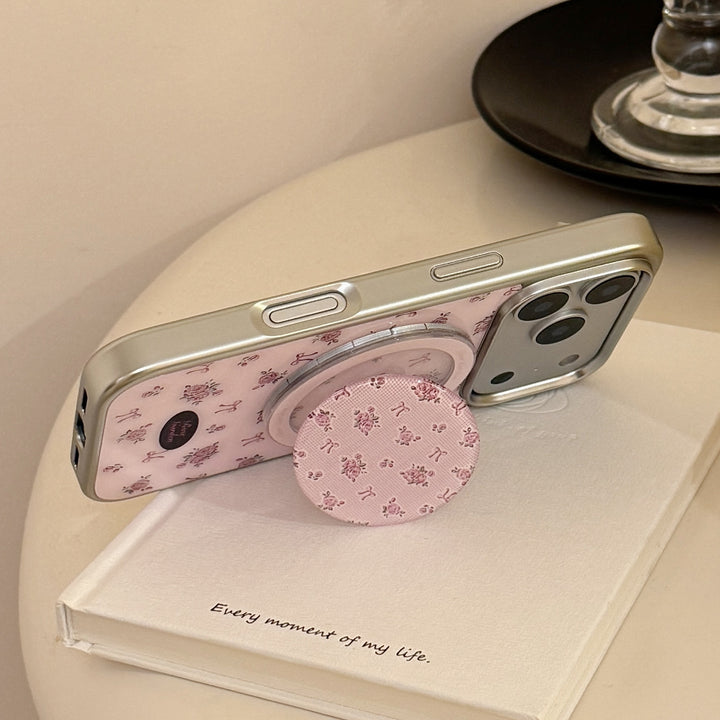 Hand mirror with floral design Stornfield