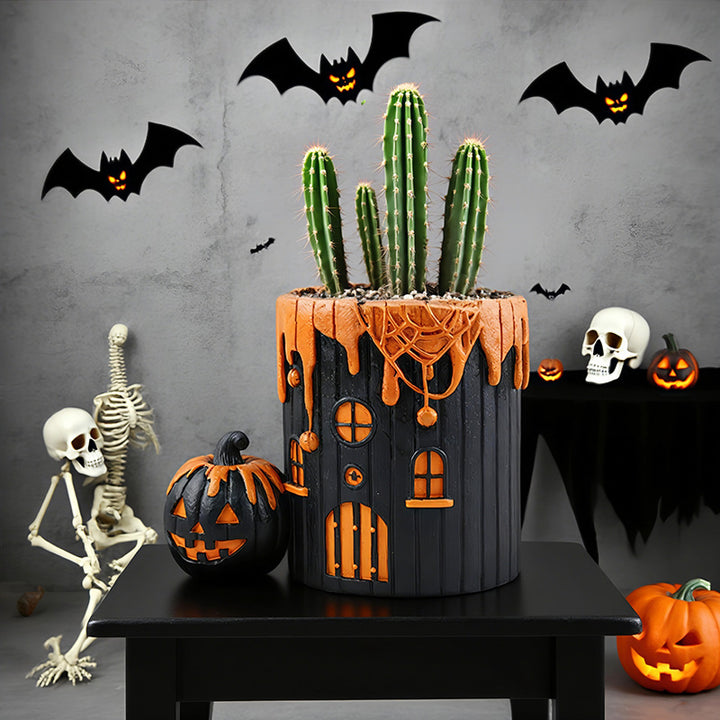 Decorative Halloween Pumpkin Planter