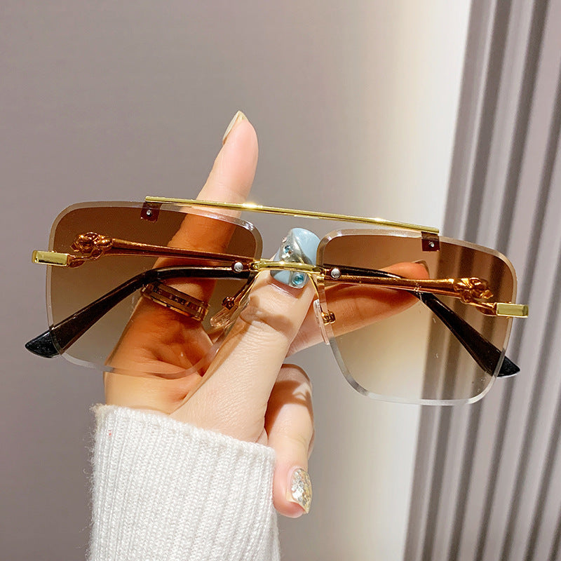 Women Designer Glasses with Elegant Gold Frame and Transparent Lenses Stornfield