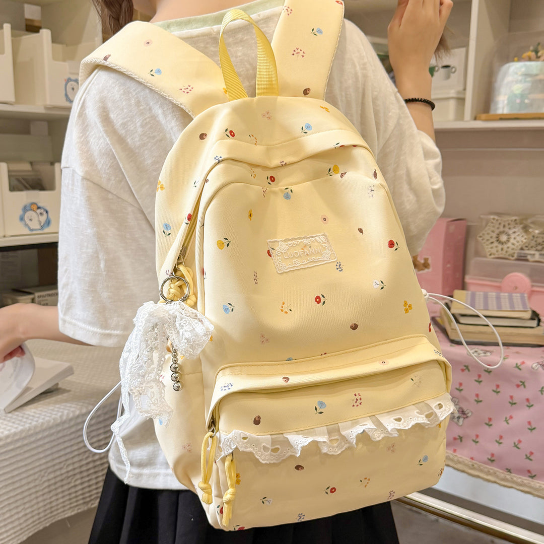 Decorative Floral-Embellished Backpack Stornfield