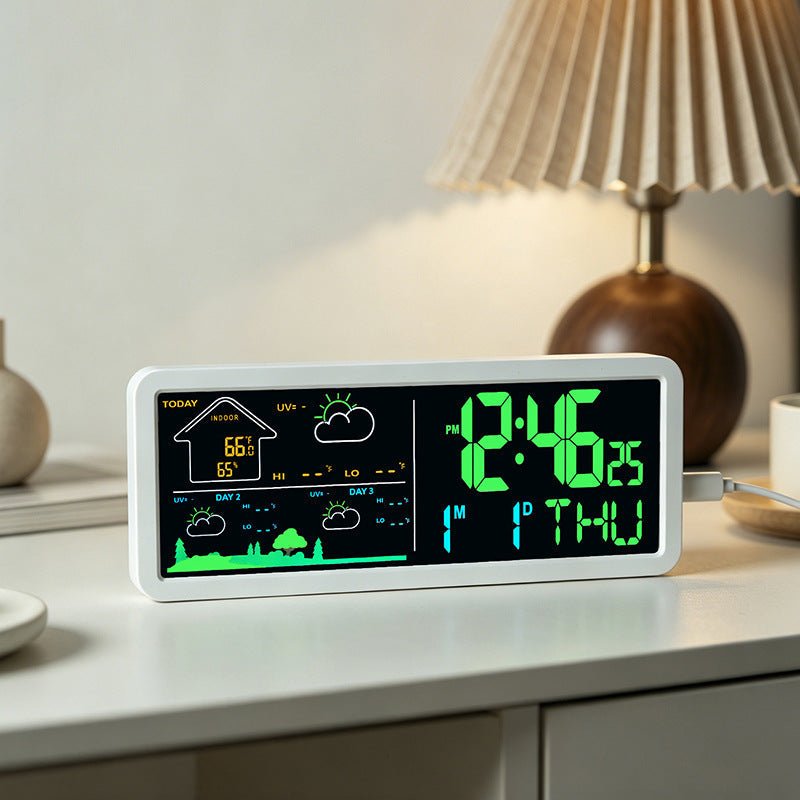 Digital weather and alarm clock with hygrometer Stornfield