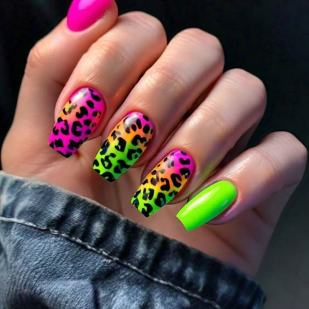 Funky Animal Print Nail Art Extensions Stornfield