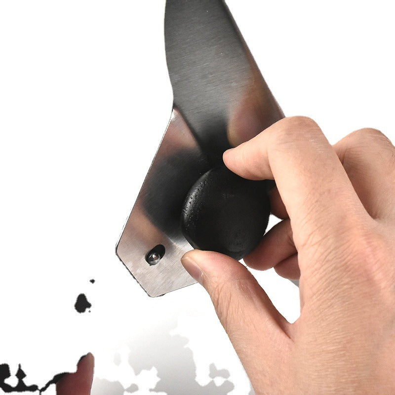 large stainless steel flat spatula pancake turner with ergonomic molded handle Stornfield