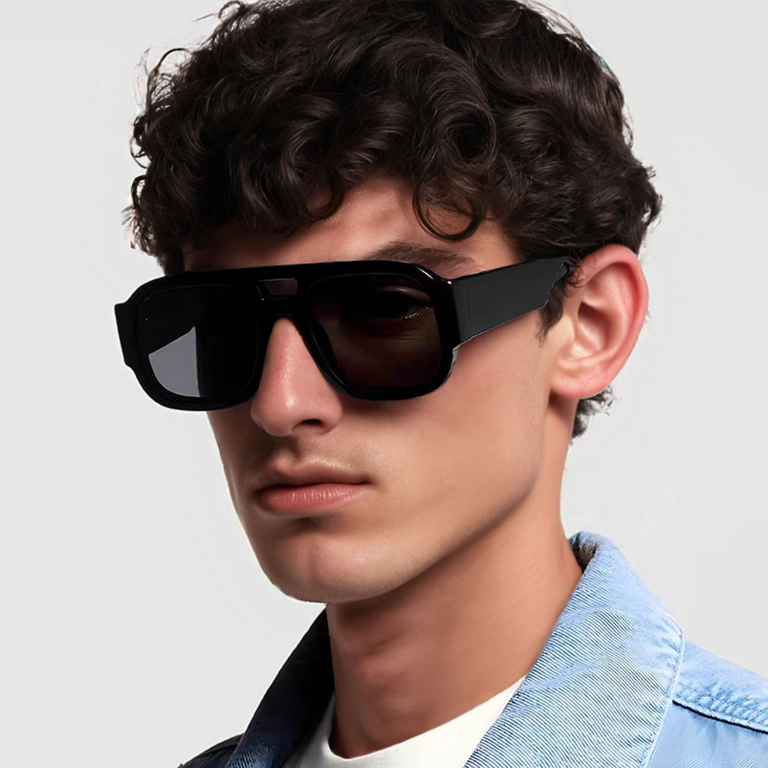 Unisex Bold Frame Retro Sunglasses Stornfield