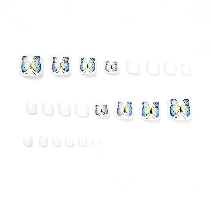 Artificial nails with butterfly design Stornfield