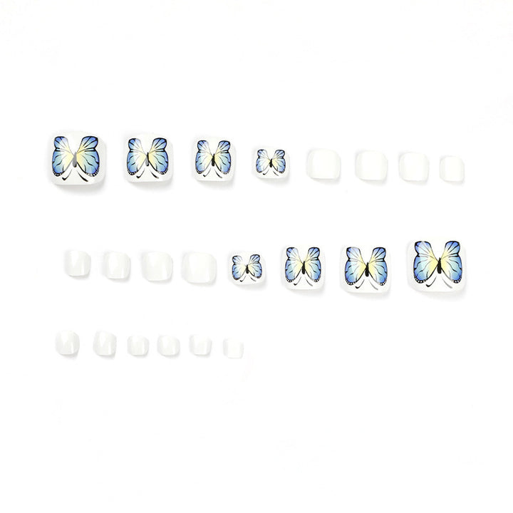 Artificial nails with butterfly design Stornfield