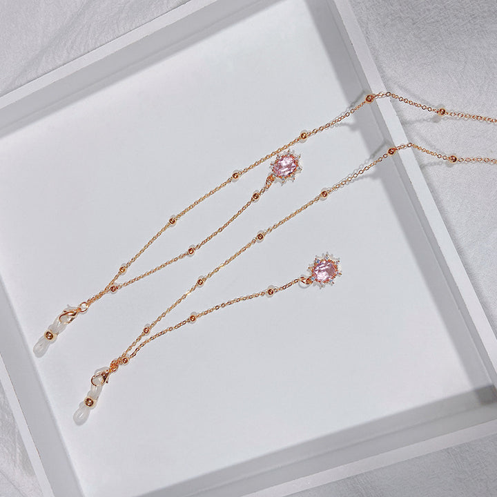 Noble jewelry necklace with sparkling crystals Stornfield