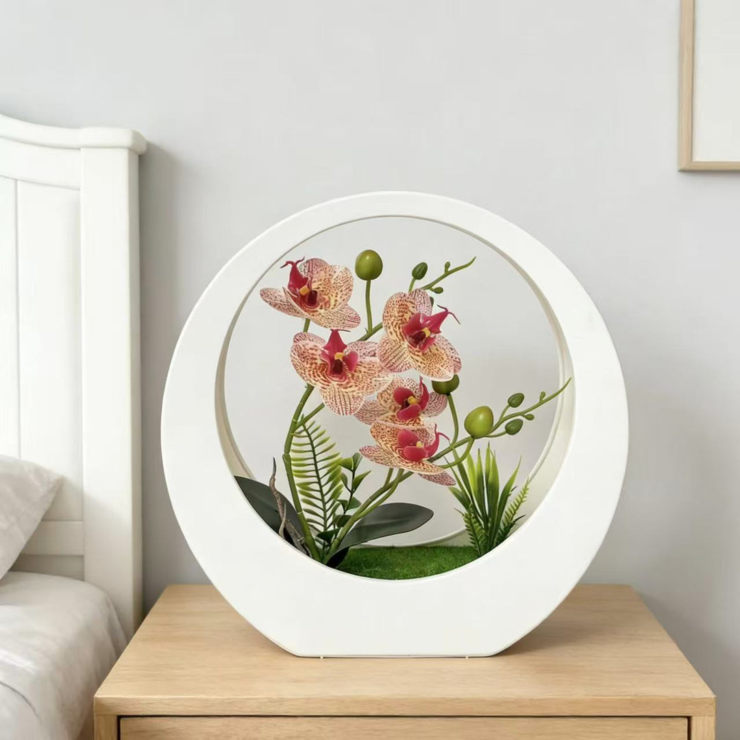 Artificial Orchid Flower Arrangement for Indoor Decor