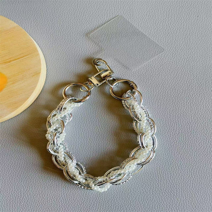 Elegant Pearl-Accented Keychain Stornfield
