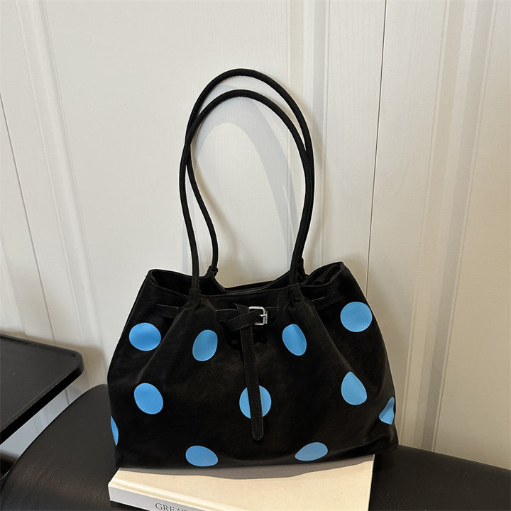 Stylish Polka Dot Patterned Tote Bag