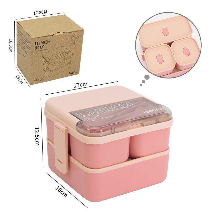 Portable Lunch Box with Cutlery