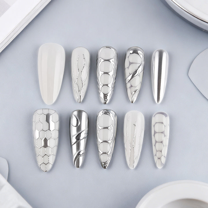 Artistic Textured Nail Tips Stornfield