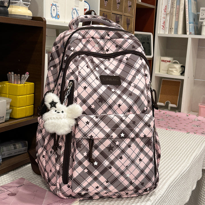 Plaid Patterned Backpack Stornfield