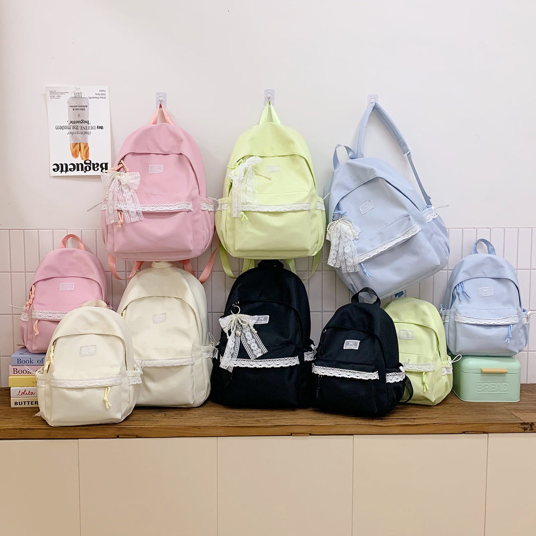 Elegant Lace-Trimmed Daily Backpack Stornfield