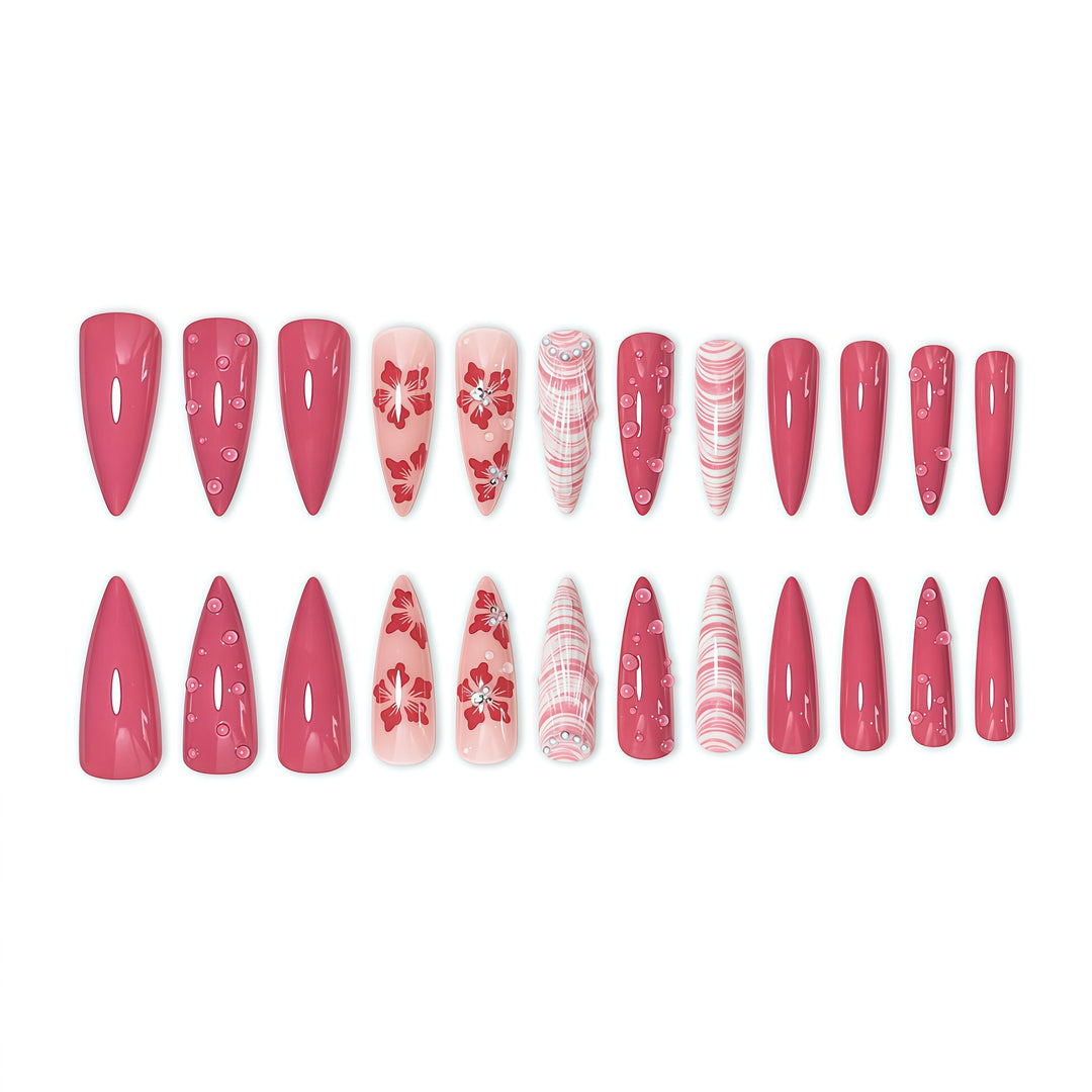 Floral Art Nail Extensions Stornfield