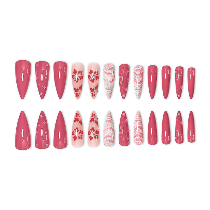 Floral Art Nail Extensions Stornfield