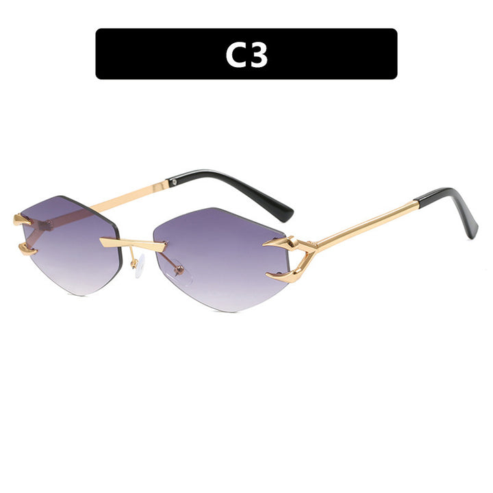 Women's geometric designer sunglasses with outstanding metal frame Stornfield