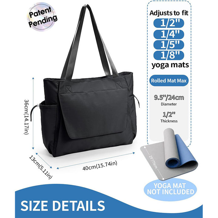 Versatile sports bag with separate yoga mat carrying compartment Stornfield