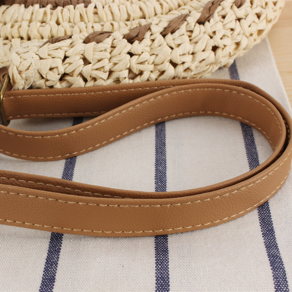 Round Bast Shoulder Bag with Unique Flap Closure Stornfield
