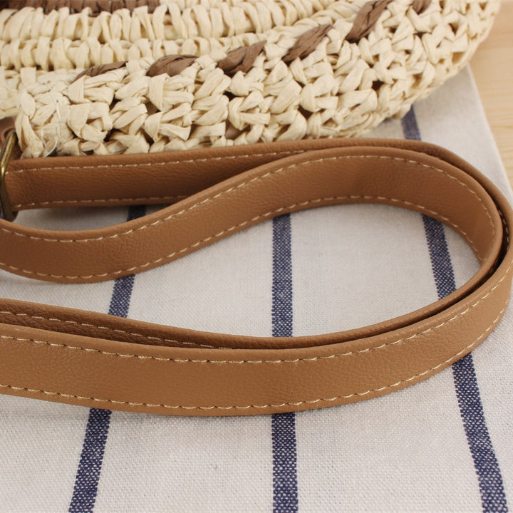 Round Bast Shoulder Bag with Unique Flap Closure Stornfield