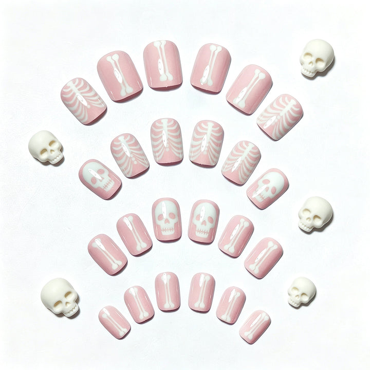 Creative artificial nails with bone motif Stornfield