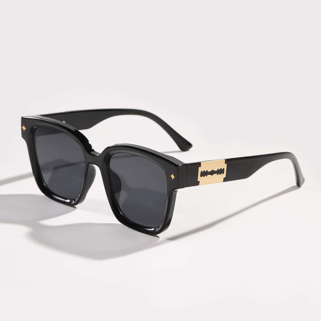 Women's fashionable square sunglasses with transparent frame Stornfield