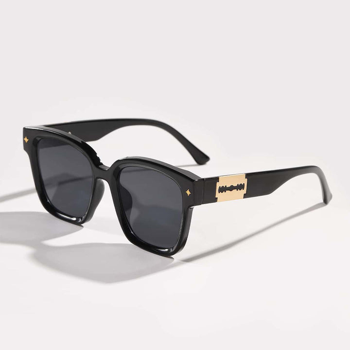 Women's fashionable square sunglasses with transparent frame Stornfield