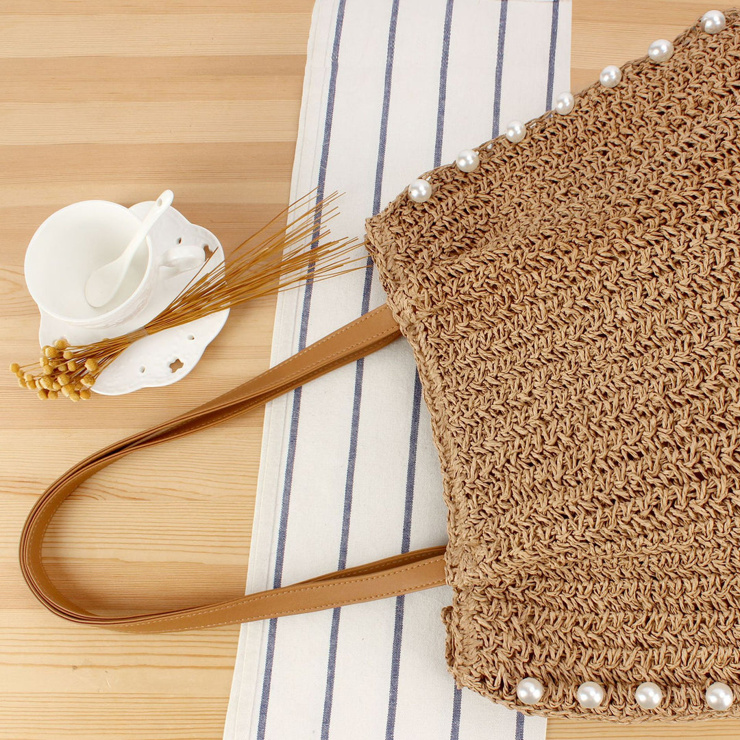 Expressive straw bag Stornfield