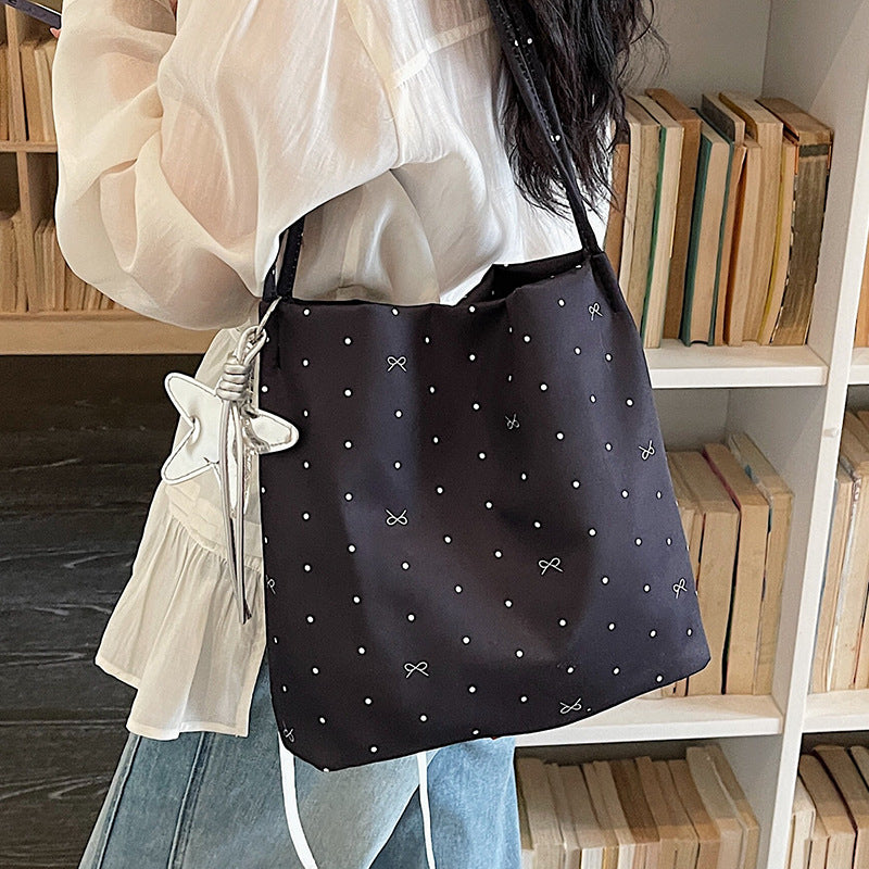Casual Polka Dot Shoulder Bag