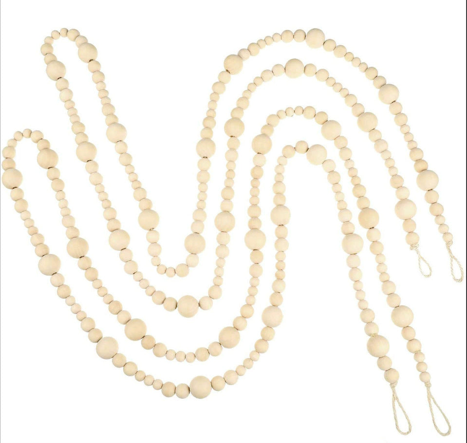 Decorative Wooden Bead Garland Stornfield
