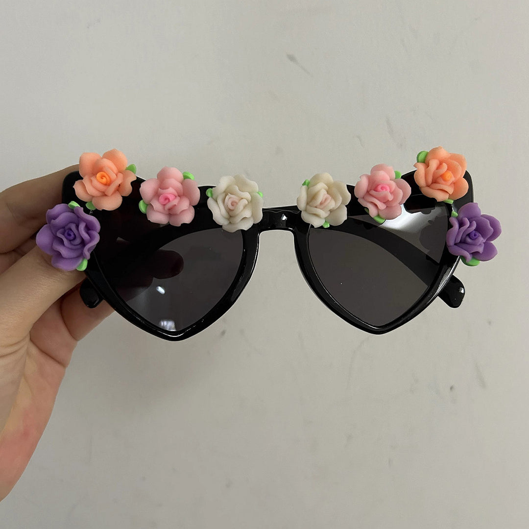Women Cat-Eye Sunglasses with Floral Decor Stornfield