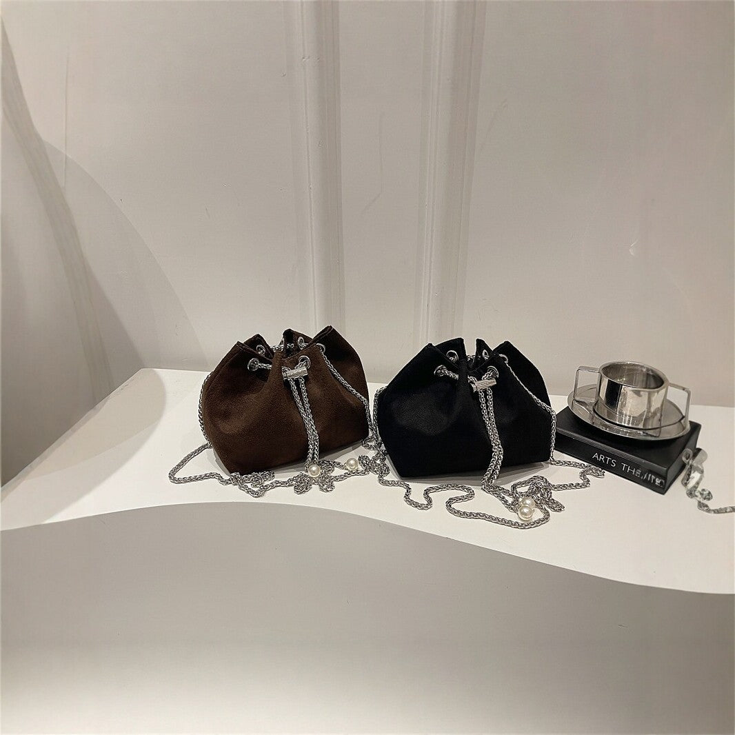 Stylish Drawstring Chain Bag
