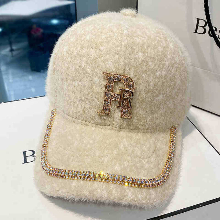 Women's Luxurious Fleece Embellished Baseball Cap Stornfield