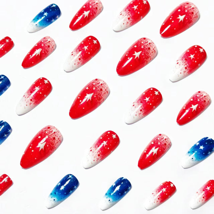 Artificial nails in creative star design Stornfield