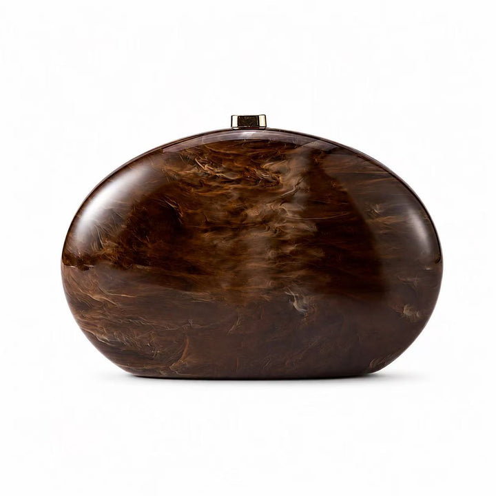 Sculptural Oval Clutch