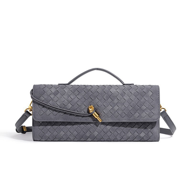 Sculpted Suede Clutch Bag Stornfield