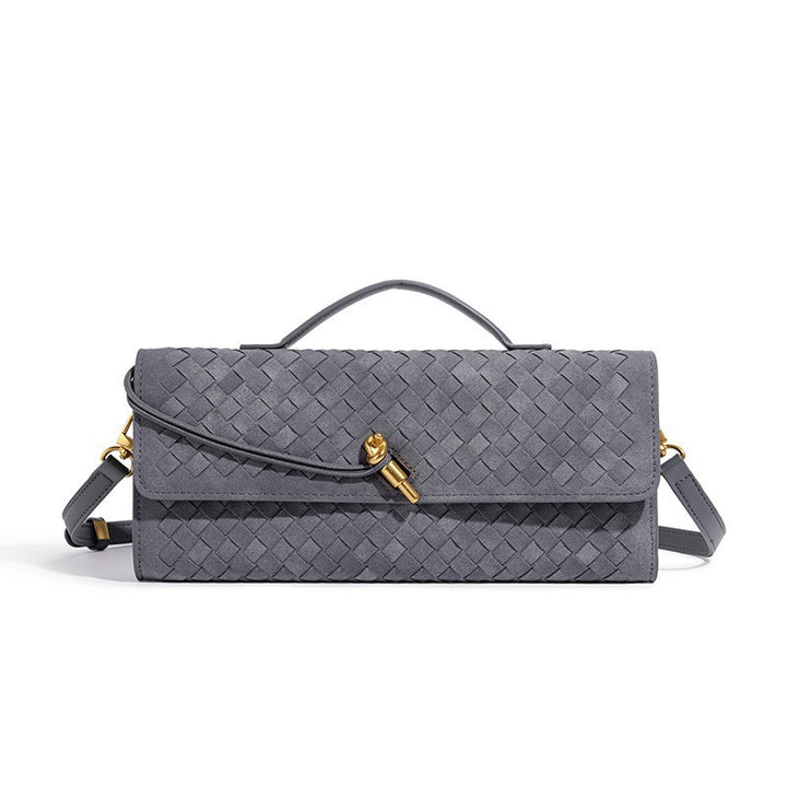 Sculpted Suede Clutch Bag Stornfield