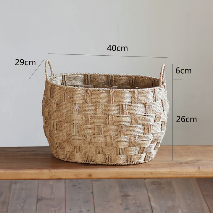 Storage baskets made of woven natural material Stornfield