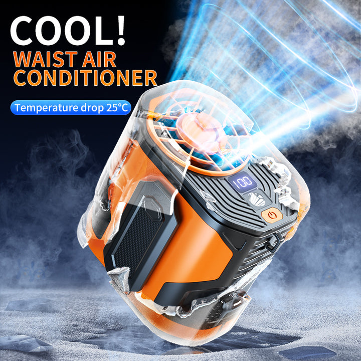 Unisex nan portable wearable rechargeable personal cooling fan with integrated flashlight and long-life lithium battery Stornfield