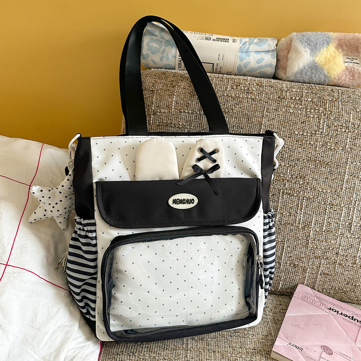 Multi-Compartment Polka Dot Backpack Stornfield
