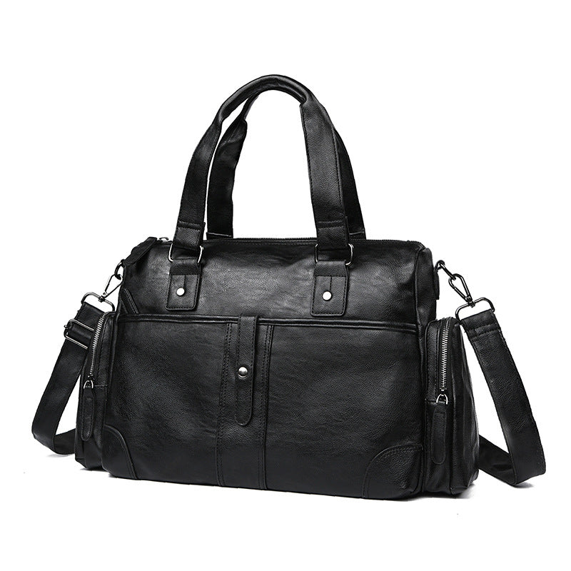 Premium Leather Travel Duffel Bag Stornfield