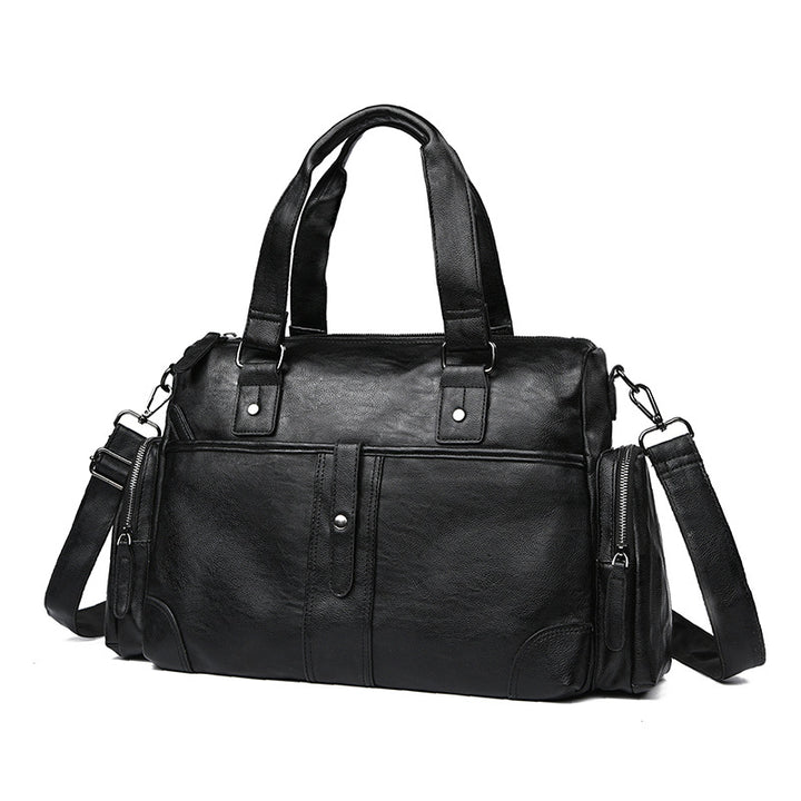 Premium Leather Travel Duffel Bag Stornfield