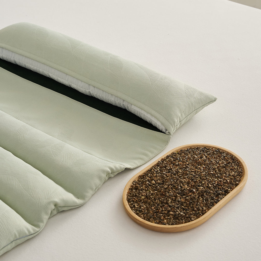 Neck support pillow with natural herbal filling Stornfield