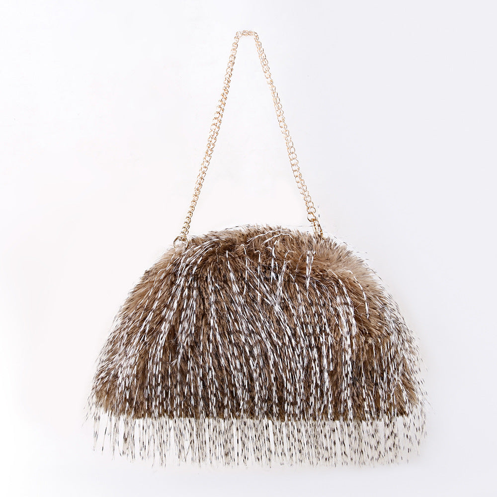 Fluffy Furry Handheld Bag