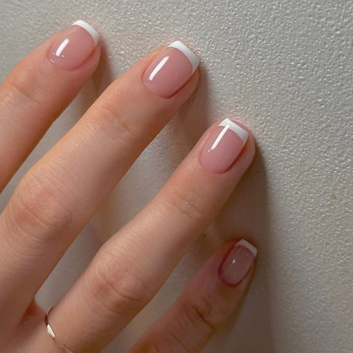 Premium French Tip Press-On Nail Set Stornfield