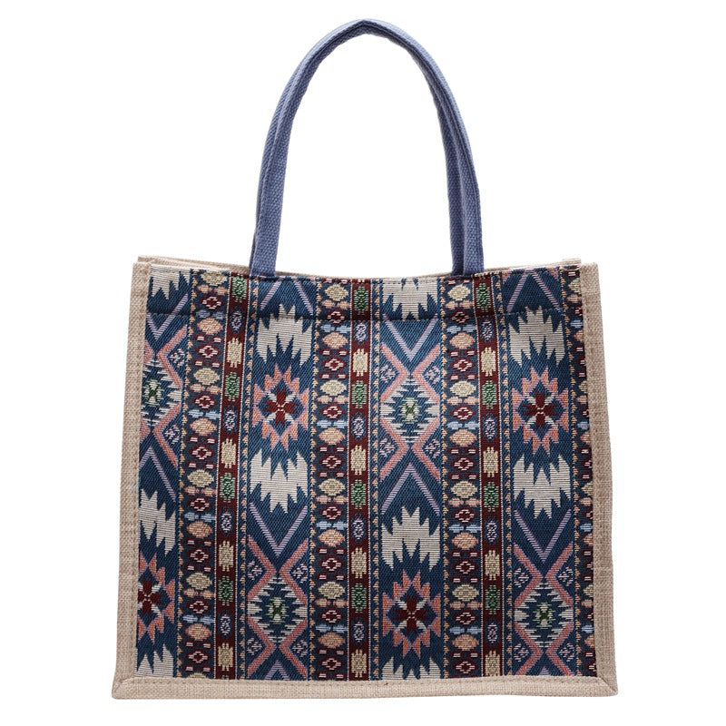 Ethnic-Inspired Decorative Tote Bag