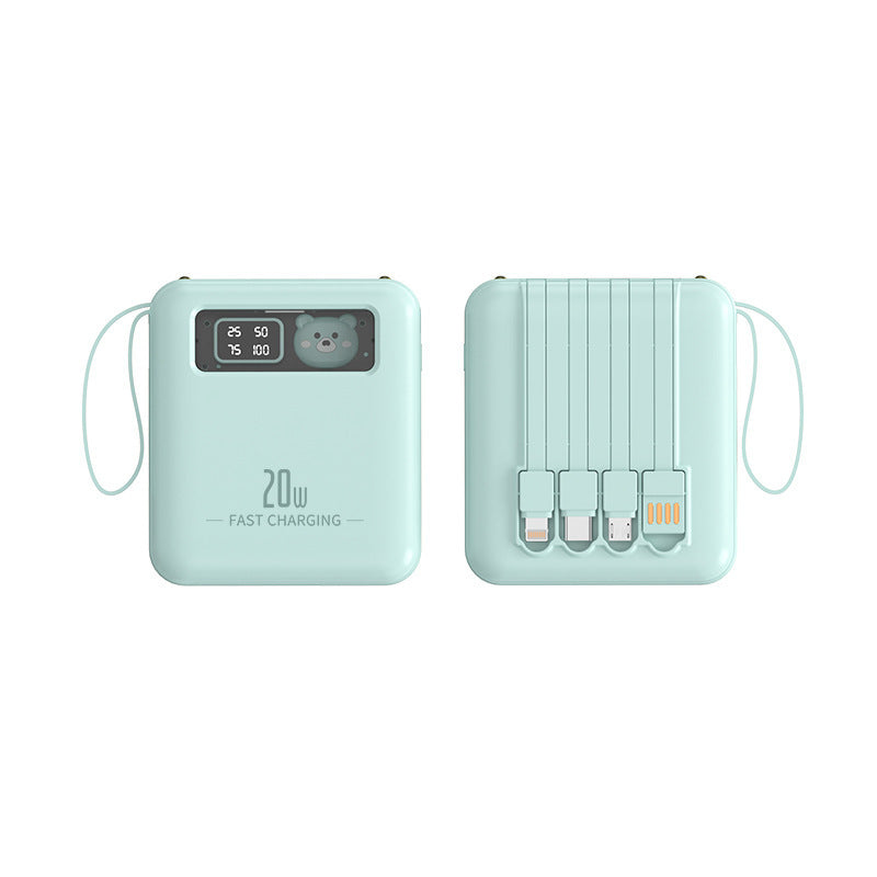 Portable power bank with integrated LED display and multifunctional charging ports Stornfield